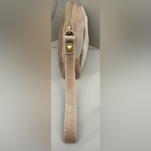 Authentic Valentino Velvet Plush light Pink Large Clutch - Picture 6 of 7